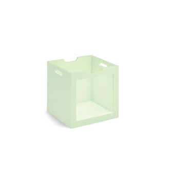 Kubus säilytyslaatikko, pleksi-ikkunalla