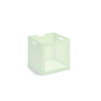 Kubus säilytyslaatikko, pleksi-ikkunalla