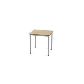Multiflex X -pöytä, 70 x 60 K 72-88 cm, hopea jalusta