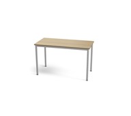 Multiflex X -pöytä 120 x 60, K 72-88 cm, hopea jalusta