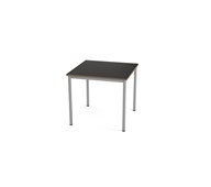 Multiflex BX X -pöytä, 80 x 80, K 72 cm, hopea jalusta