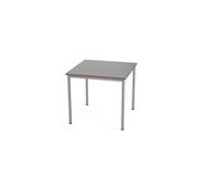 Multiflex BX X -pöytä, 80 x 80, K 80 cm, hopea jalusta