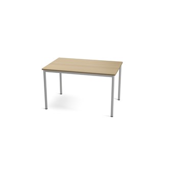 Multiflex BX X -pöytä, 120 x 80, K 72-88 cm, hopea jalusta