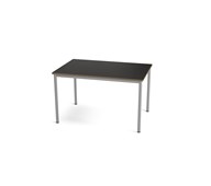 Multiflex BX X -pöytä, 120 x 80, K 72 cm, hopea jalusta