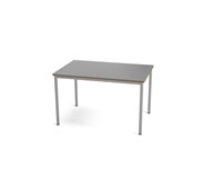 Multiflex BX X -pöytä, 120 x 80, K 80 cm, hopea jalusta