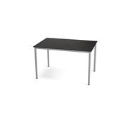 Multiflex BX C -pöytä, 120 x 80, K 72 cm, hopea jalusta
