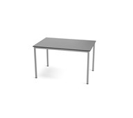 Multiflex BX C -pöytä, 120 x 80, K 80 cm, hopea jalusta