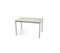 Multiflex BX C -pöytä, 120 x 80, K 90 cm, hopea jalusta