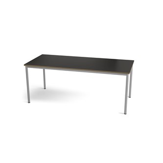 Multiflex BX X -pöytä, 180 x 80, K 72 cm, hopea jalusta