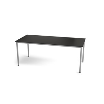 Multiflex BX C -pöytä, 180 x 80, K 90 cm, hopea jalusta