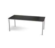 Multiflex BX C -pöytä, 180 x 80, K 72 cm, hopea jalusta