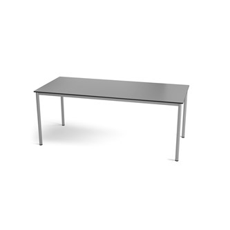 Multiflex BX C -pöytä, 180 x 80, K 90 cm, hopea jalusta
