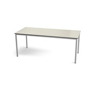 Multiflex BX C -pöytä, 180 x 80, K 90 cm, hopea jalusta