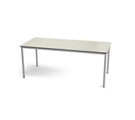 Multiflex BX C -pöytä, 180 x 80, K 90 cm, hopea jalusta