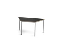 Multiflex BX X -pöytä, puolisuunnikas 140 x 70 x 70, K 72 cm, hopea jalusta