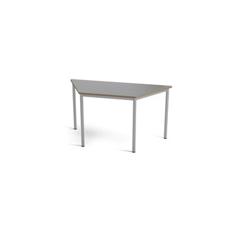 Multiflex BX X -pöytä, puolisuunnikas 140 x 70 x 70, K 72 cm, hopea jalusta