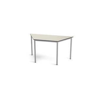 Multiflex BX C -pöytä, puolisuunnikas, 140 x 70 x 70, K 90 cm, hopea jalusta