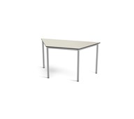 Multiflex BX C -pöytä, puolisuunnikas, 140 x 70 x 70, K 90 cm, hopea jalusta