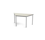 Multiflex BX C -pöytä, puolisuunnikas, 140 x 70 x 70, K 90 cm, hopea jalusta