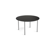 Multiflex BX C -pöytä, pyöreä, ø 120, K 72 cm, hopea jalusta
