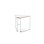 Fay 6 kolmiopöytä, 77x51 cm, valkoinen runko
