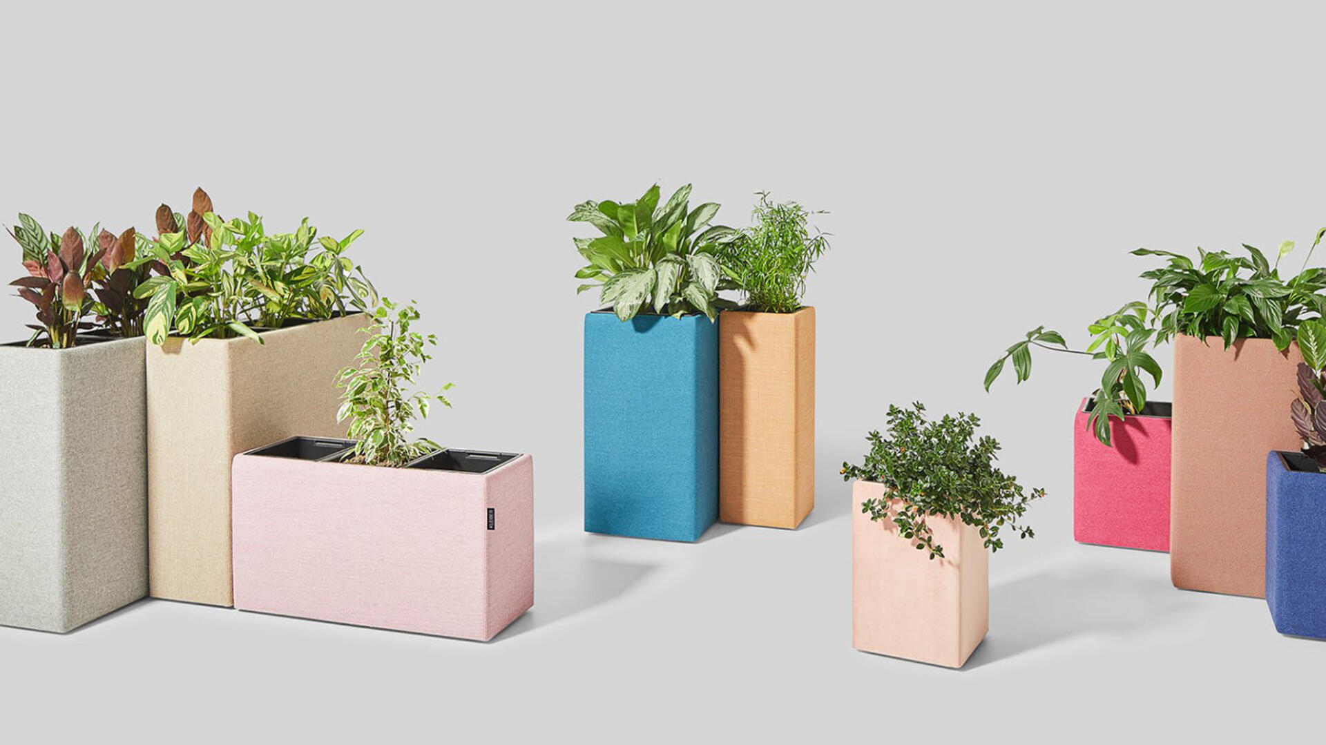 Tekokasvit, kasvilaatikot ja tilanjakajat