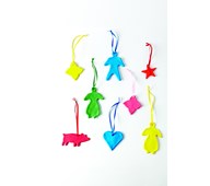 Joulukuusenkoristeet Magic-massasta