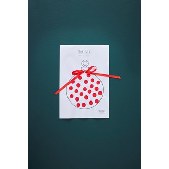 Värityskuva joulukoriste