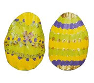 Akryylipalloilla maalattu pääsiäismuna