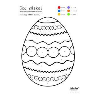 Värityskuva Pääsiäismuna