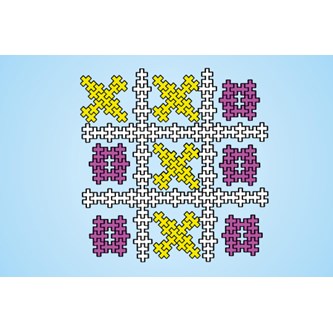 Ristinollaa PLUS-PLUS palikoilla