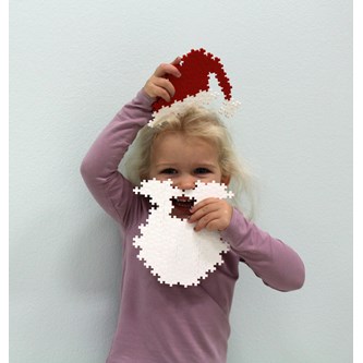 PLUS-PLUS joulupukin parta ja lakki